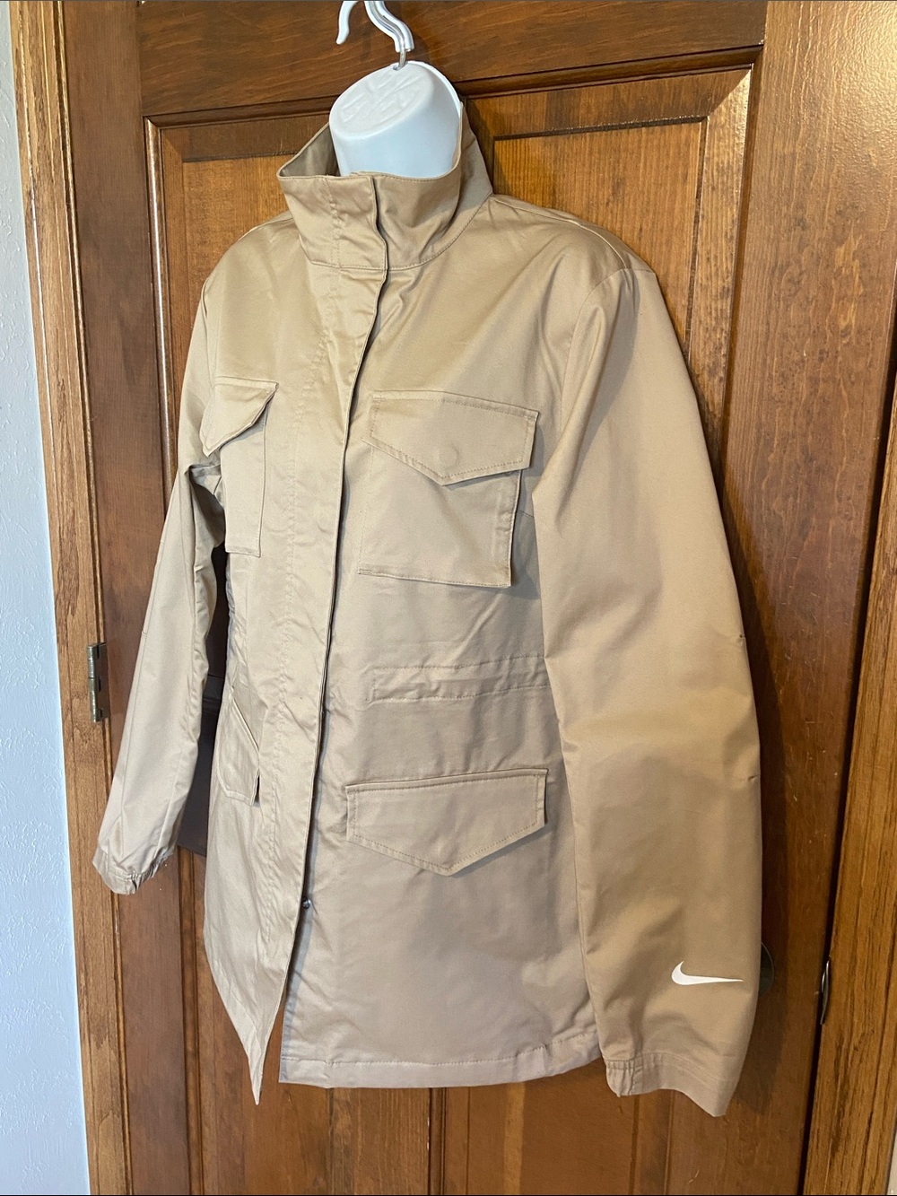 Nike Women's Sportswear M65 Ess Tan Jacket Parka NWTS Size Medium - Picture 4 of 13